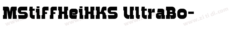 MStiffHeiHKS UltraBo字体转换